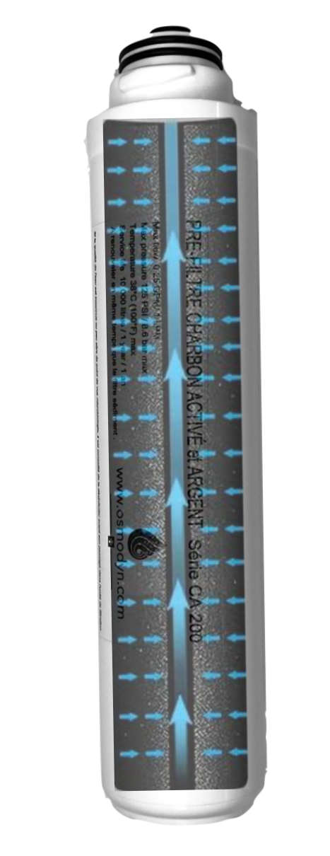 Cartouche charbon activé Argent CA200