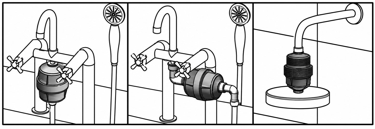 Notice d'installation de l'Ensemble filtre bain/douche