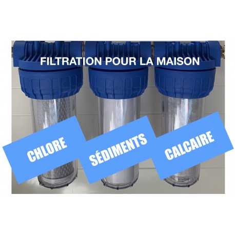 Station filtration eau de ville CSC 9 3/4 - Triplex