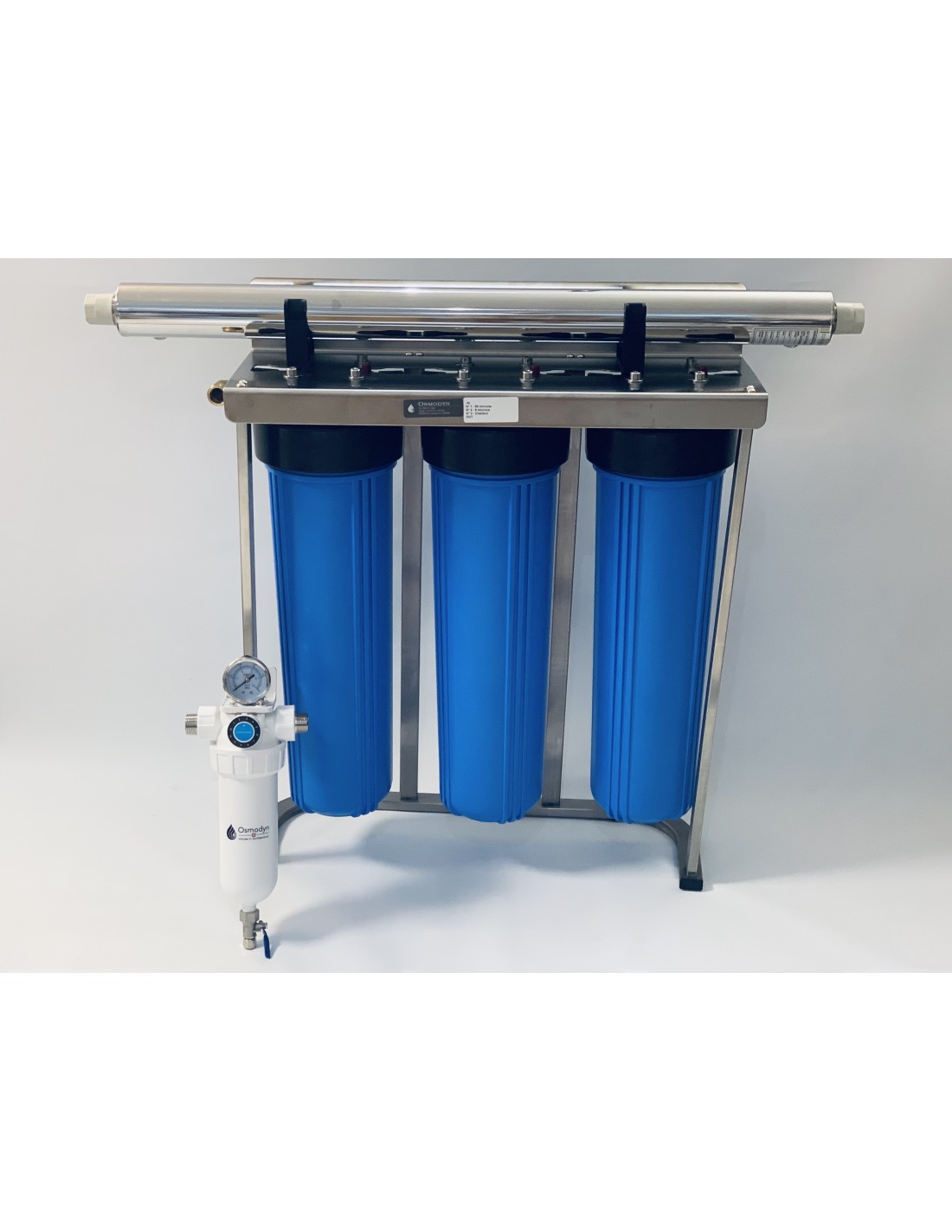 Les stérilisateurs UV BIG BLUE Filtration Plus complets : 1,3 ou 2