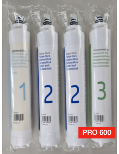 lot filtres 18 pouces -pro 600 2
