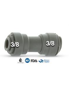 Union droite 1/4" 1/4" 2