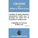 Graisse pour joint de filtre à eau