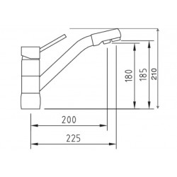 Caractéristiques Robinet 3 voies BAS OSMOSIS 2