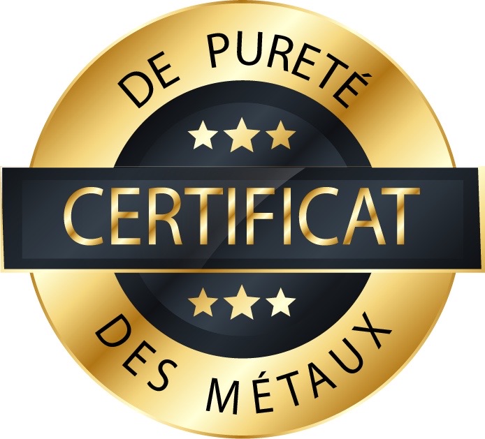 certificat de pureté des métaux