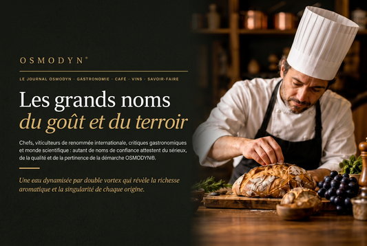Les chefs étoilés se réapproprient l'eau locale osmosée et bannissent l'eau en bouteille.