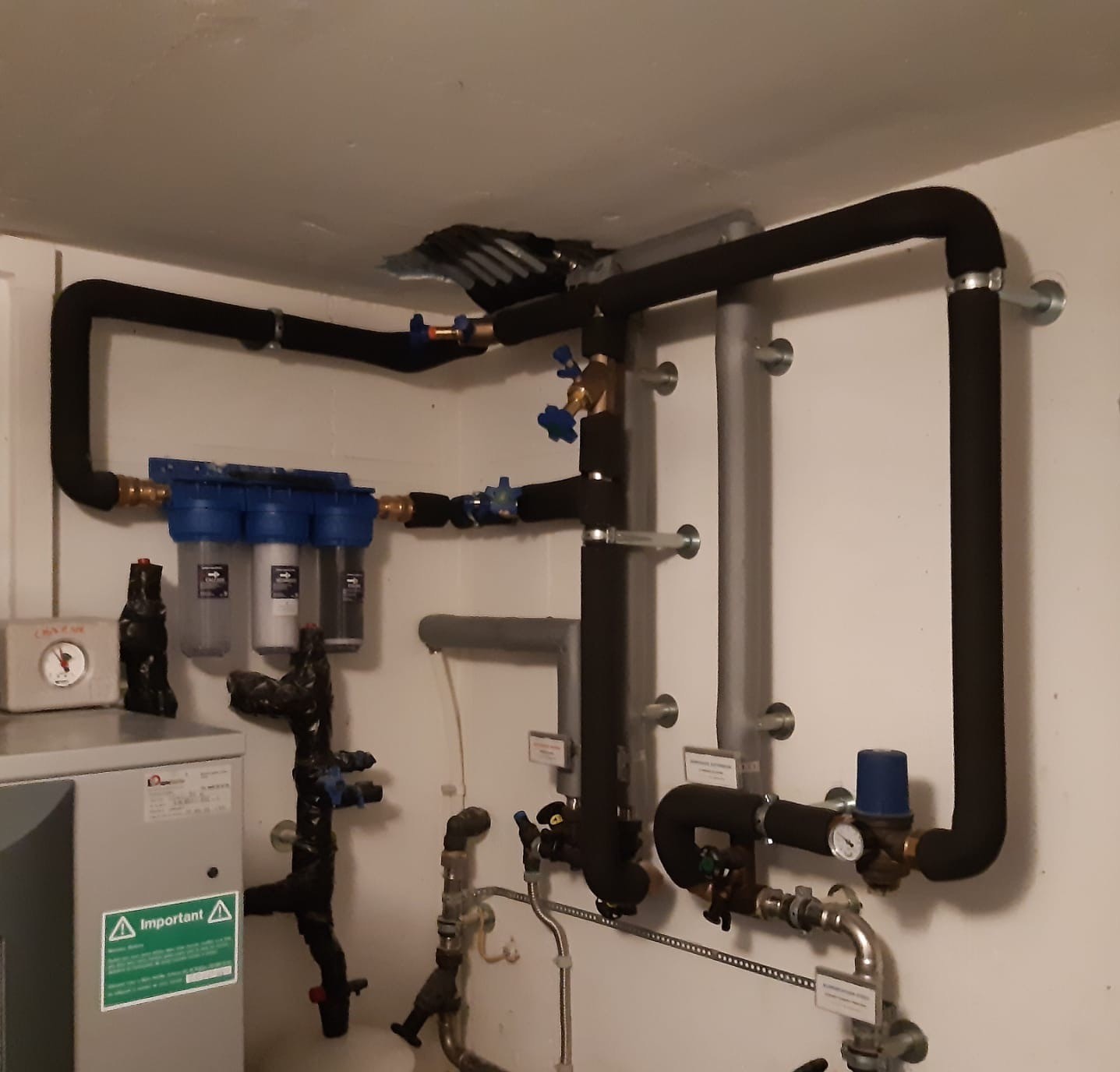 Triple filtre à eau CSC pour toute la maison