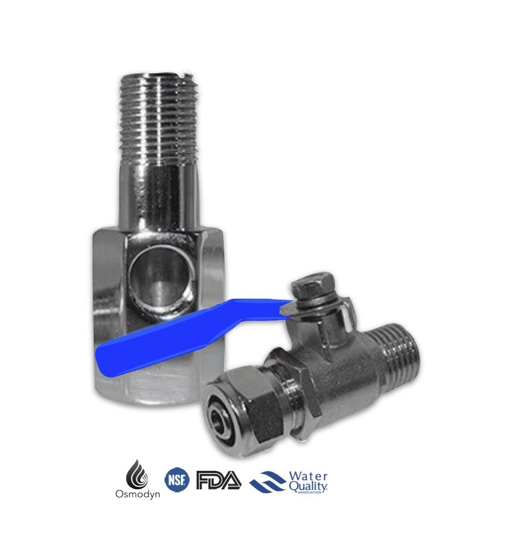 Connecteur by-pass T tube 1/4" F/M 3/8