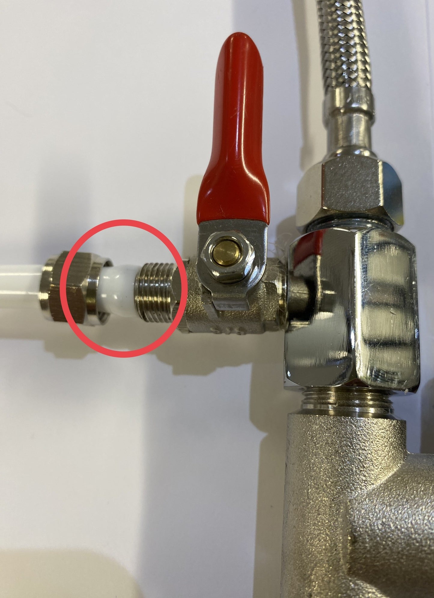 By-pass connector Under-sink tee 3/8" F/M