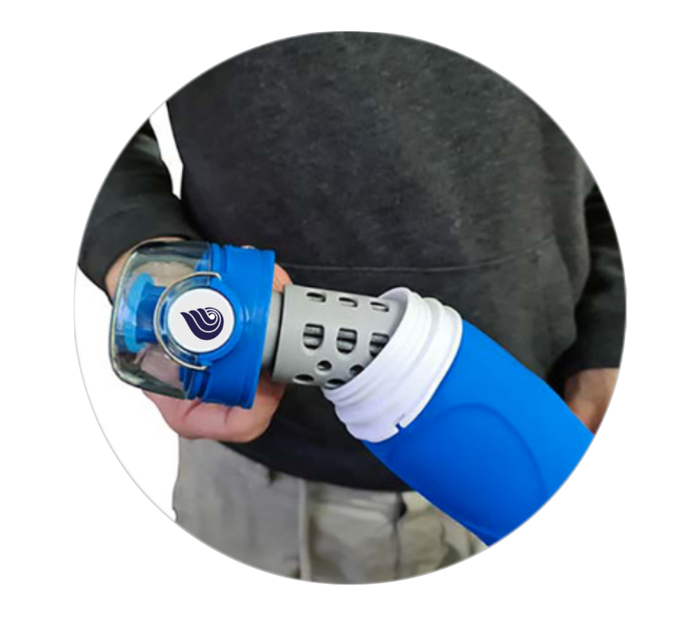 Gourde filtrante compressible