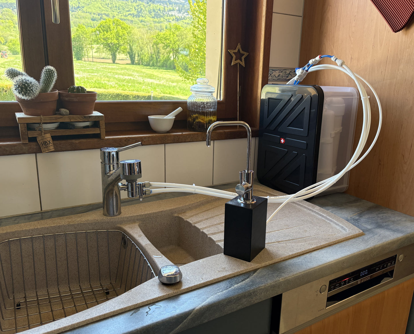 collecteur de robinet double