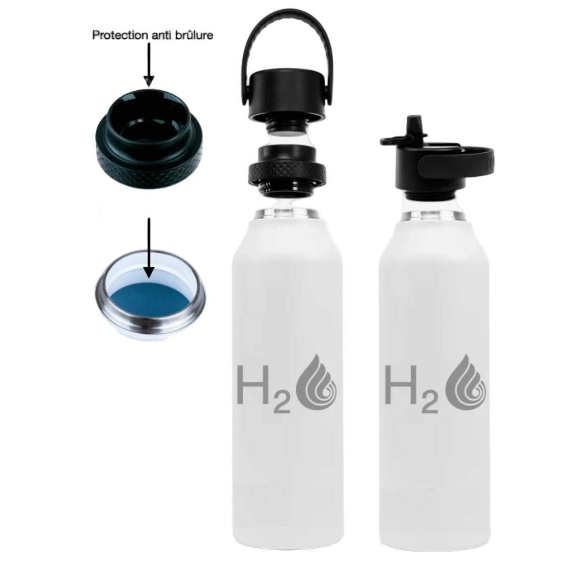 Ceramic insulated bottle Metal free Urbaine Sport 600ml