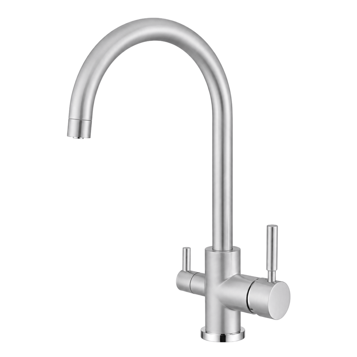 Robinet 3 voies finition Chromé satiné
