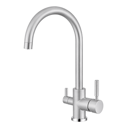 Robinet 3 voies finition Chromé satiné