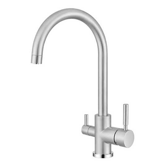 Robinet 3 voies finition Chromé satiné