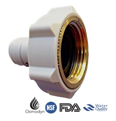 Raccord osmoseur insert laiton tubing 1/4