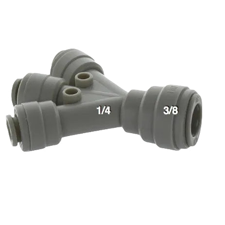 Raccord triple 1/4 3/8