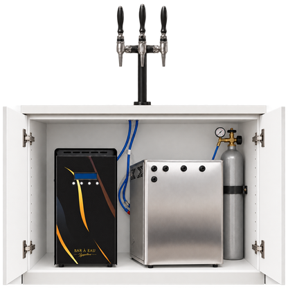 Bar à eau Signature avec osmoseur 120 L, distributeur mécanique d'eau fraiche gazeuse et tempérée