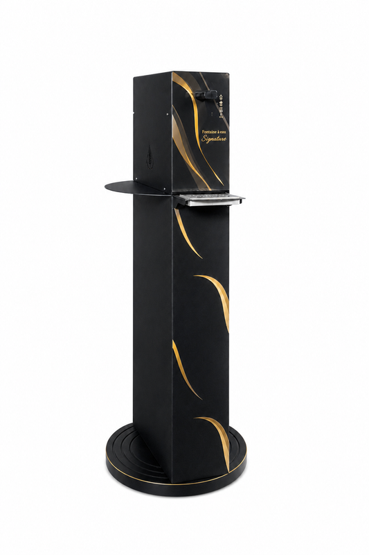 Colonne Bar à eau Signature eua osmosée, faiche et gazeuse pour lieux publics, hôtel et bureaux
