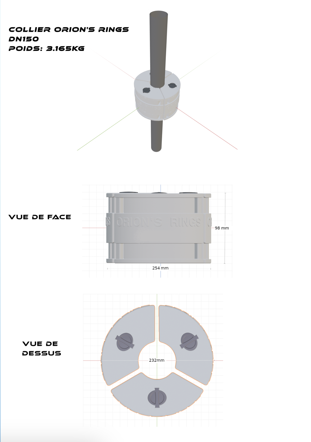 dimension RING 150