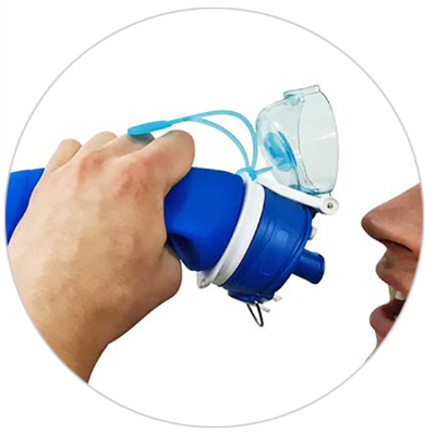 Gourde filtrante compressible