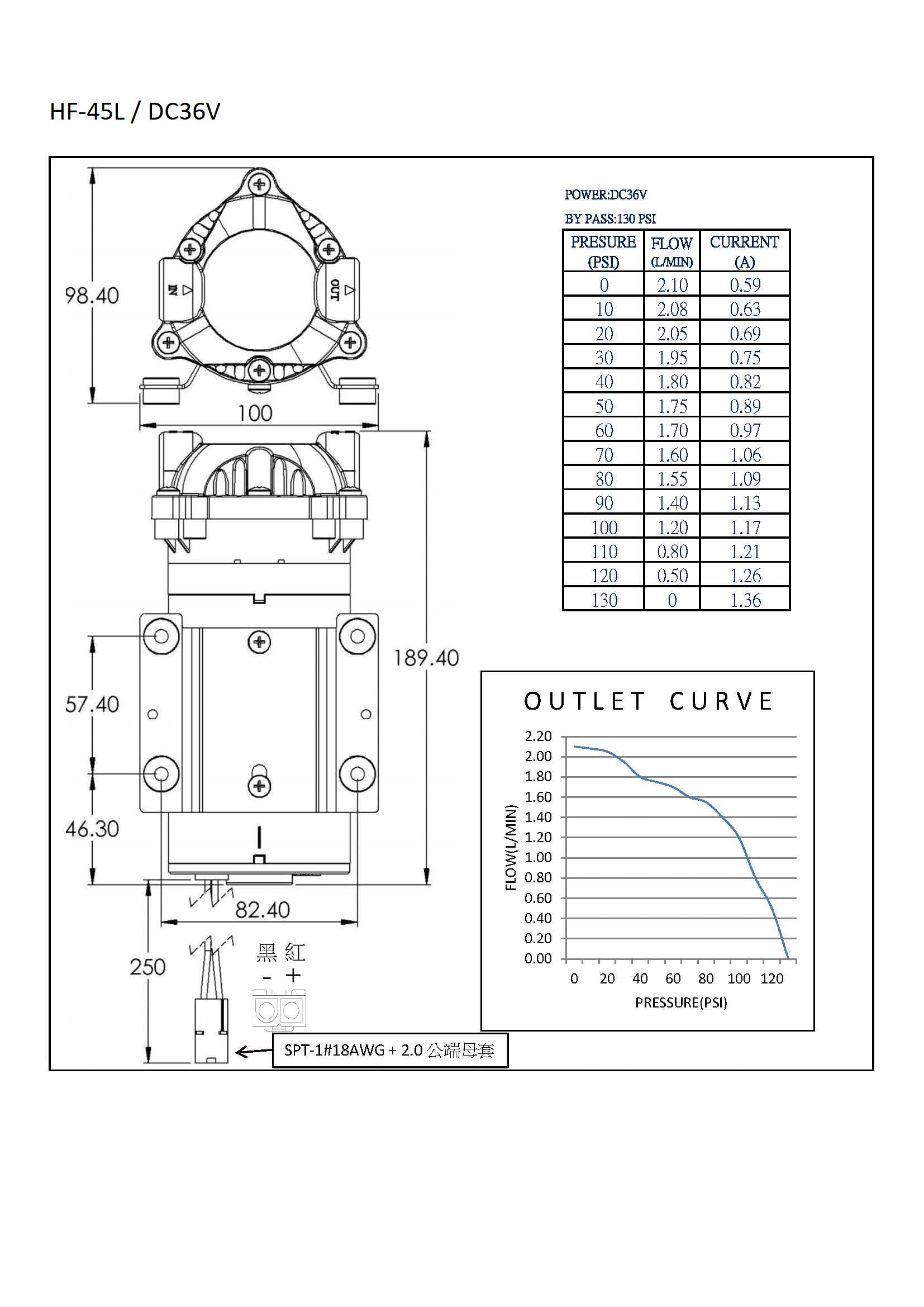 Pompe booster pour osmoseur jusqu'à 150 GPD