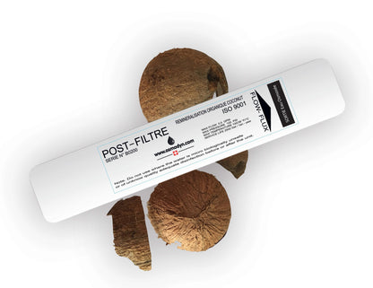Post-filtre minéralisant à la noix de coco