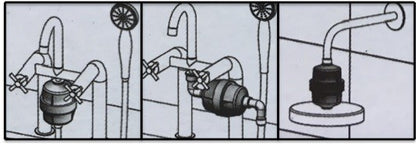 Ensemble filtre bain/douche