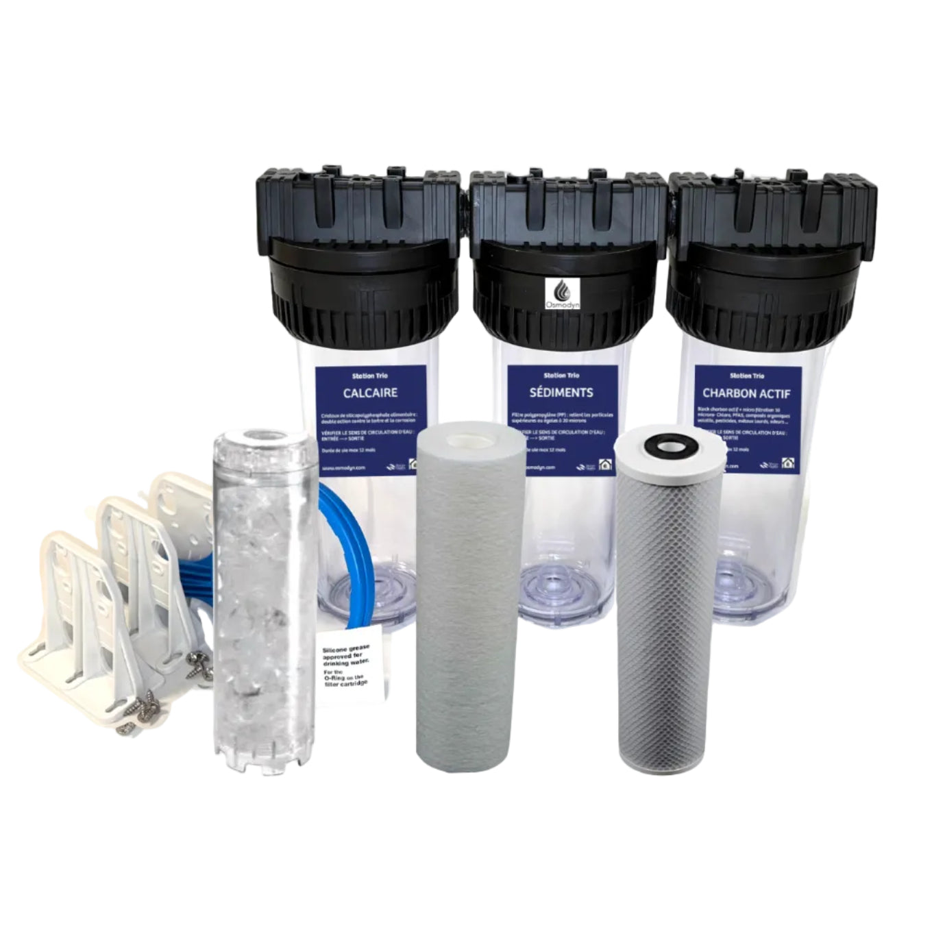 Triple filtre à eau CSC pour toute la maison