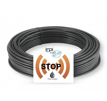 Tube blindé  Osmodyn, exclusivité de protection de  l'eau purifiée contre les ondes électromagnétiques environnantes