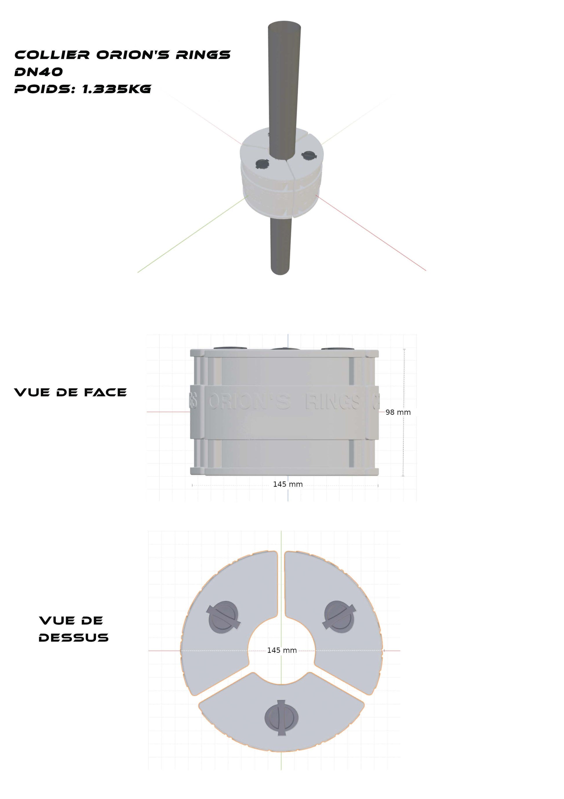 Dimensions RING40