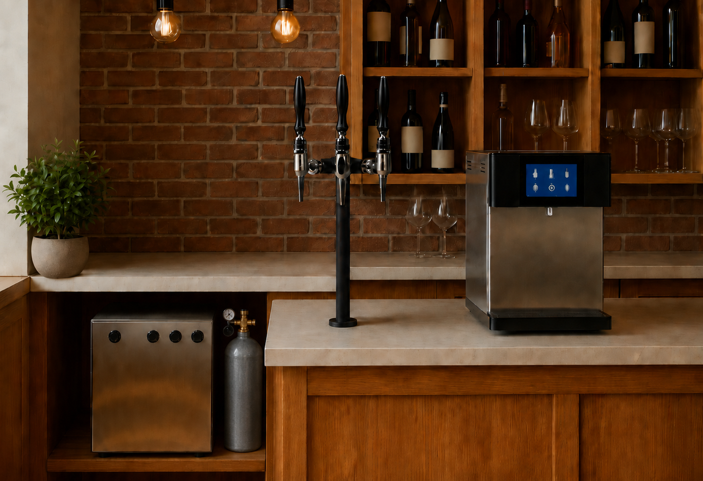 Bar à eau Signature d'eau osmosée dynamisée fraiche gazeuse pour restaurant, bar, café.
