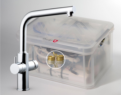 Osmoseur Premium AIO double vortex Cuivre Or Argent, robinet haut