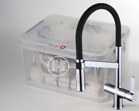 Kit osmoseur  Premium vortex Elixir, robinet douchette chef chromé