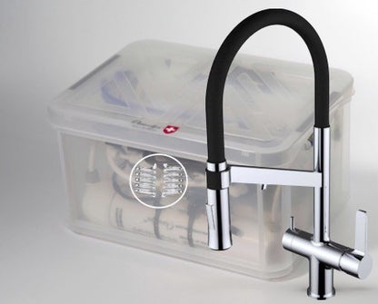 Kit osmoseur  Premium vortex Elixir, robinet douchette chef chromé