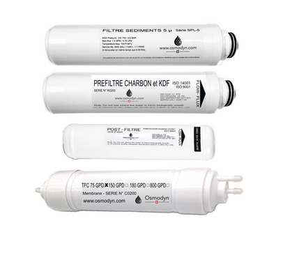 Kit de renouvellement Osmoseur Eo-Nature-osmodyn