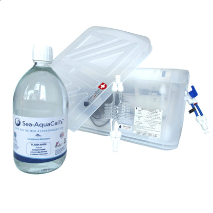 Osmoseur Elixir Odemer Osmodyn, double vortex verre, plasma de quinton