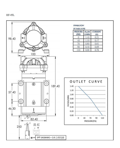 Pompe booster pour membranes jusqu^à 100 gpd