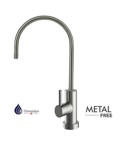 Robinet 1 voie Osmodyn Mat Medium Metal Free, col de cygne pour osmoseur