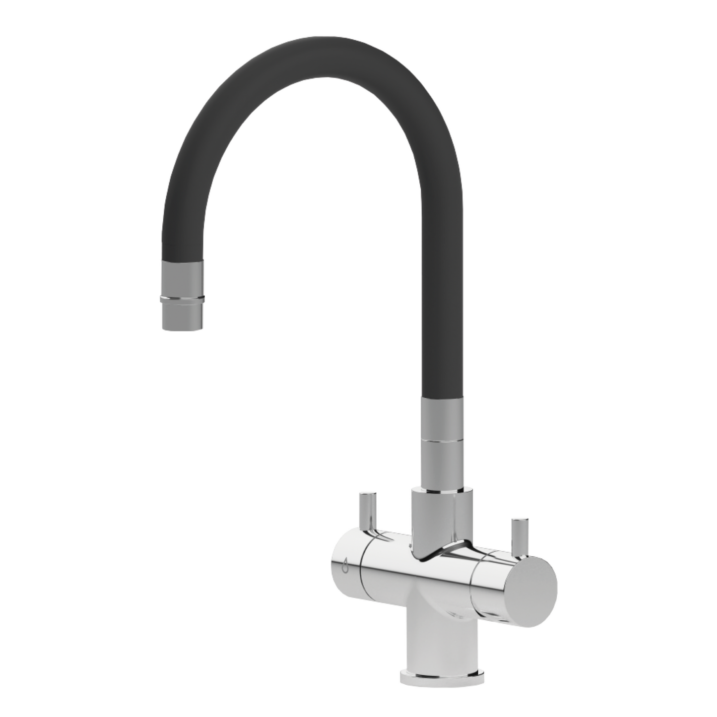 robinet 5 voies flexible noir