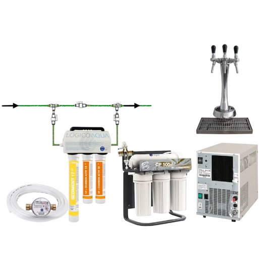 Water bar complet, filtration eau fraiche et gazeuse Osmodyn