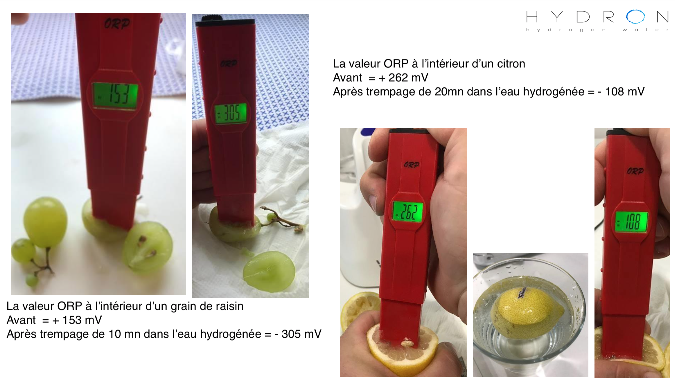 Action régénératrice de l'hydrogène dans la cellule