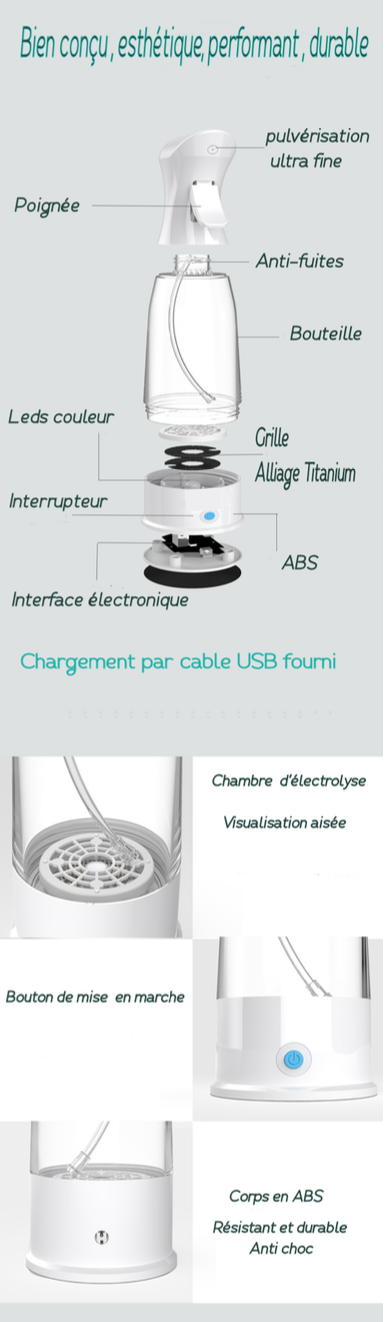 Electrolyseur Eau désinfectante maison