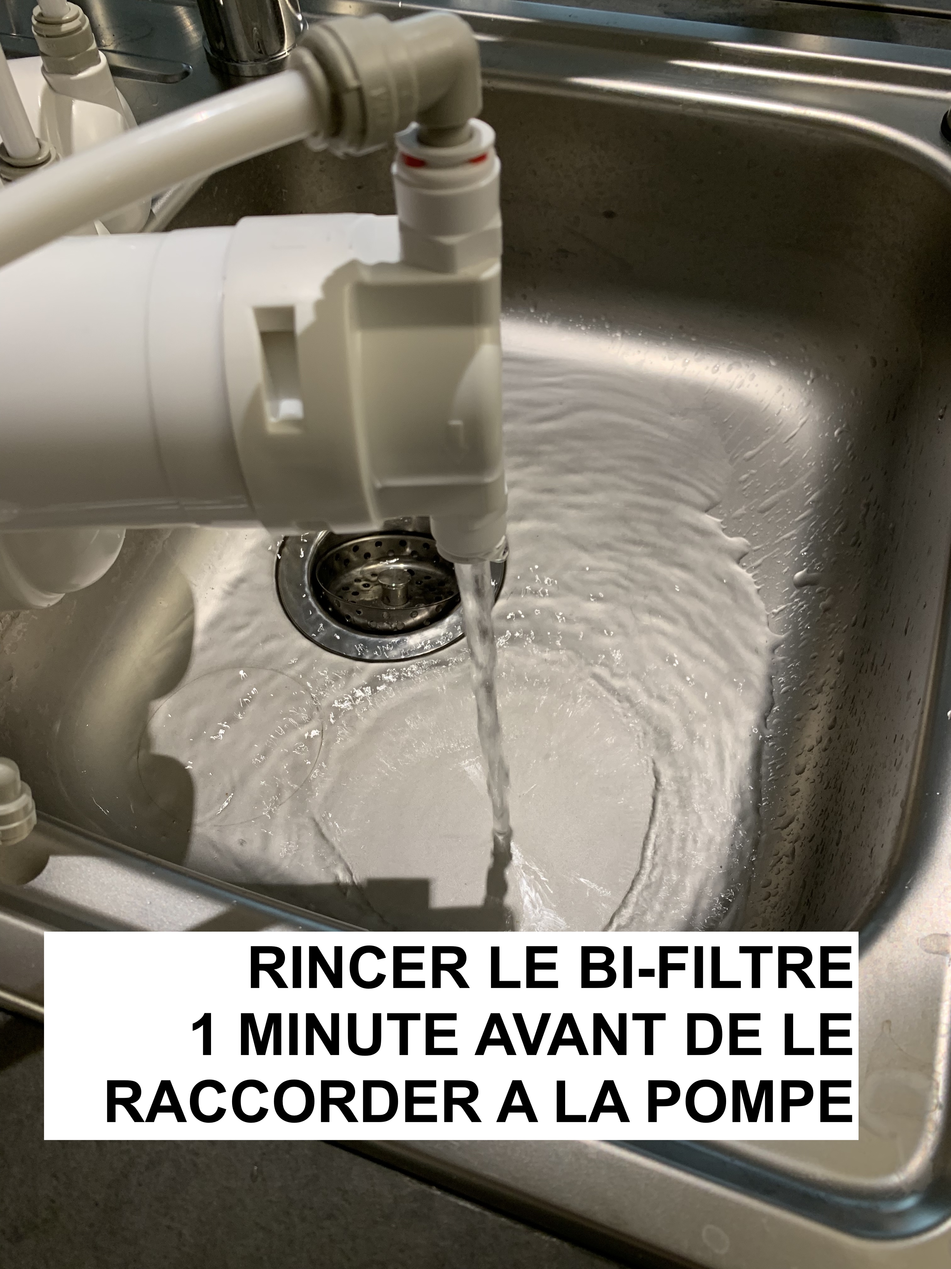 rincer le bi-filtre